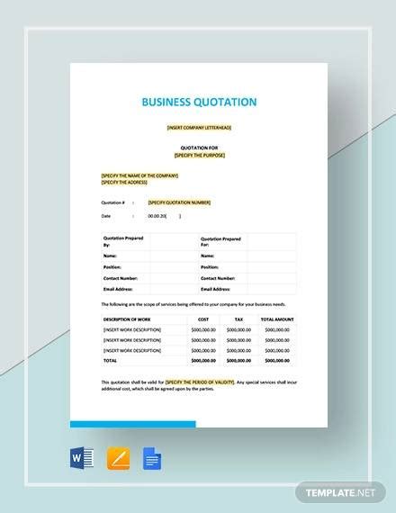 quotation in business meaning|business quotation sample.